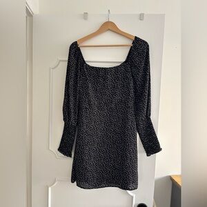 Mi Ami Black and White Polka Dot Dress